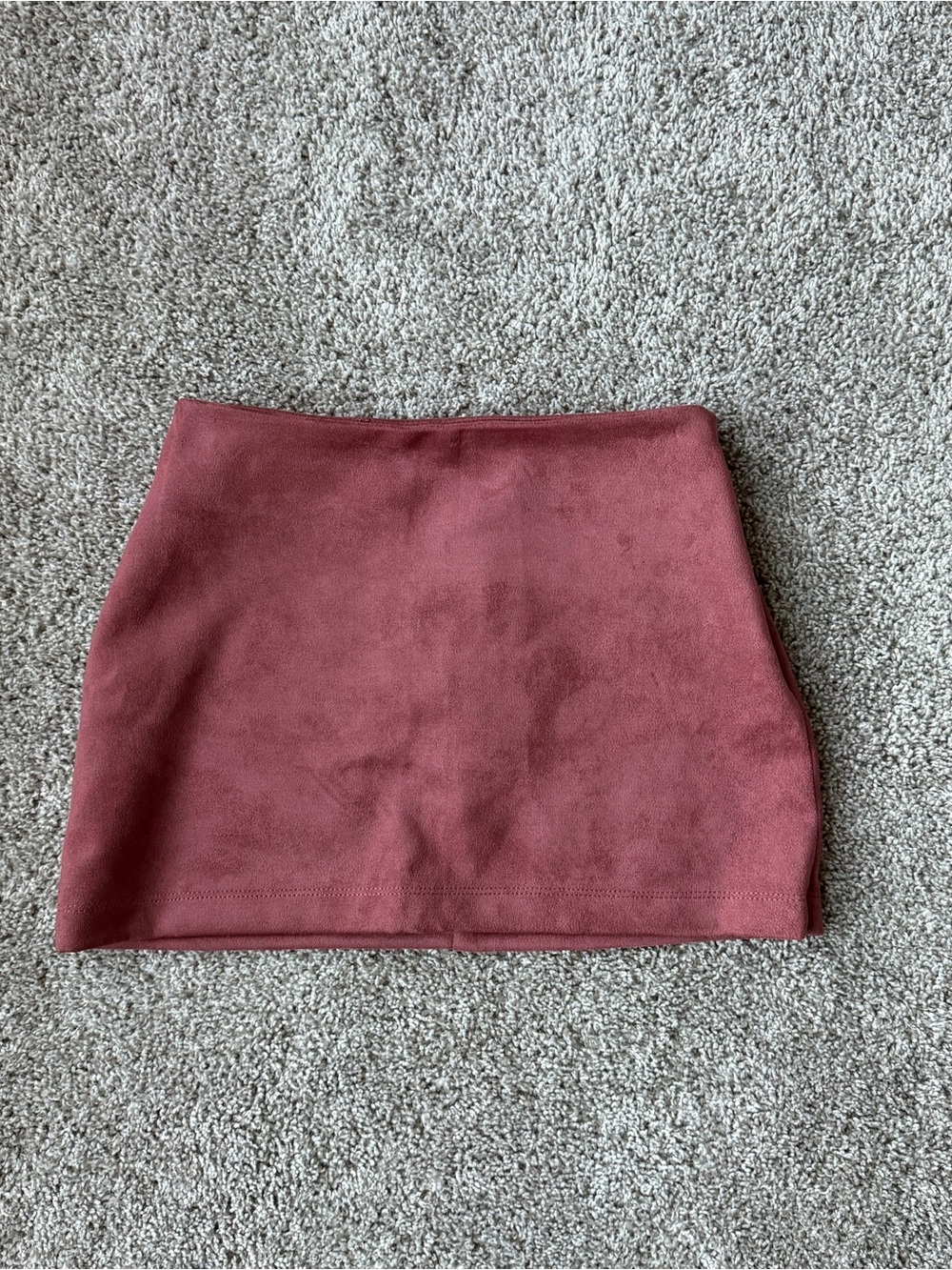 Forever 21 Mauve-Pink Suede Mini Skirt
